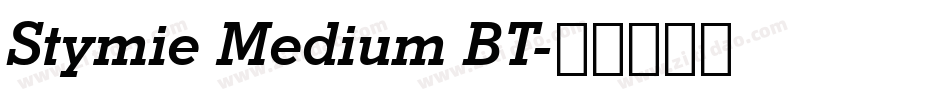 Stymie Medium BT字体转换